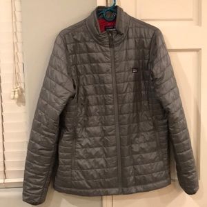 Women’s Patagonia grey nano puff gently used XL